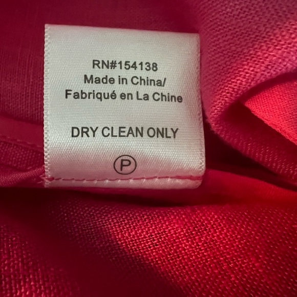 STAUD Women’s Pink and White Sleeveless Linen Dress Size XL - Picture 5 of 10